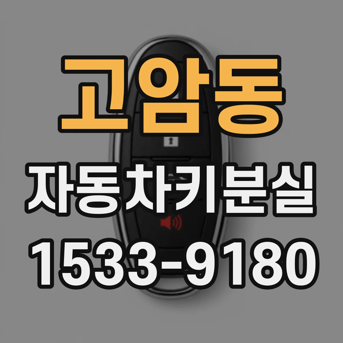 고암동 자동차키분실