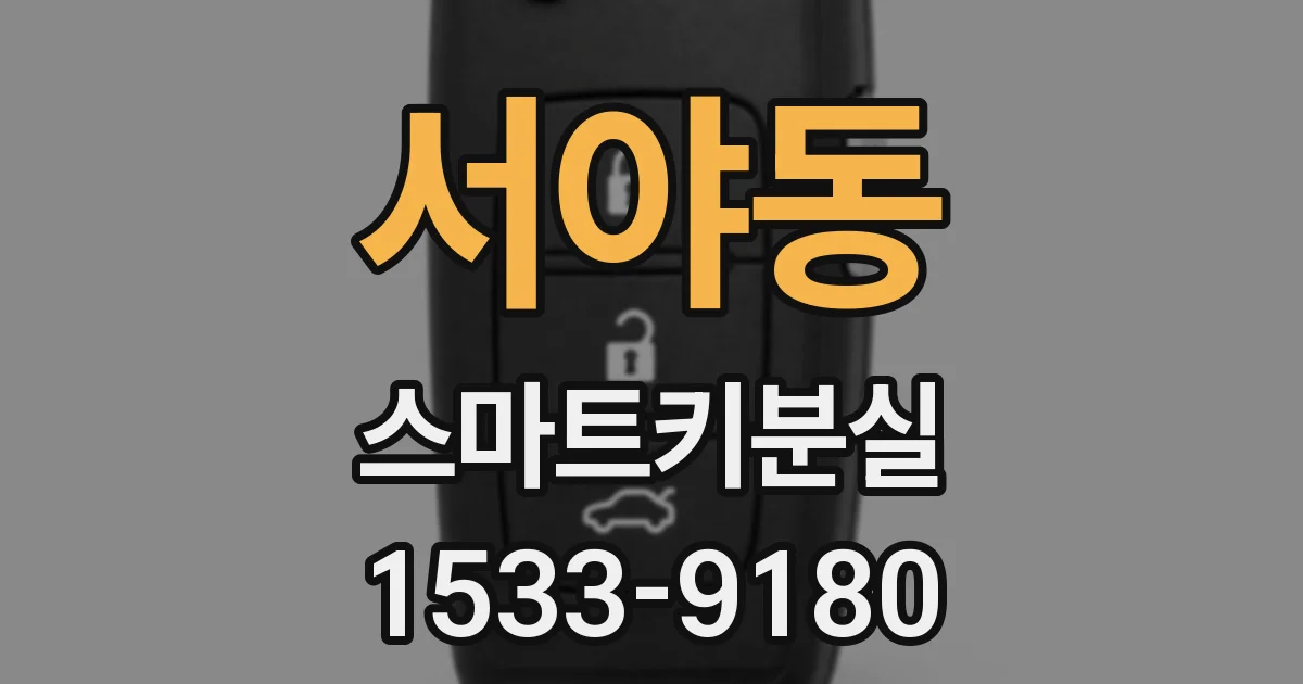서야동 스마트키분실