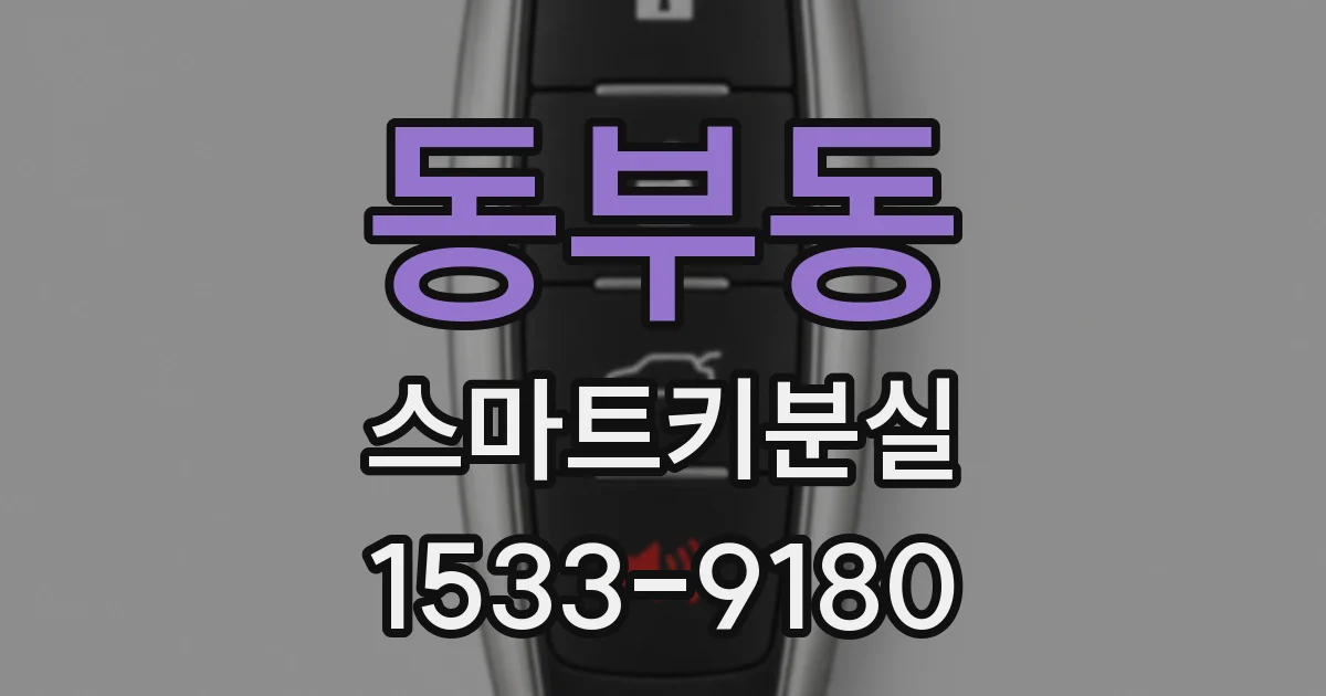 동부동 스마트키분실