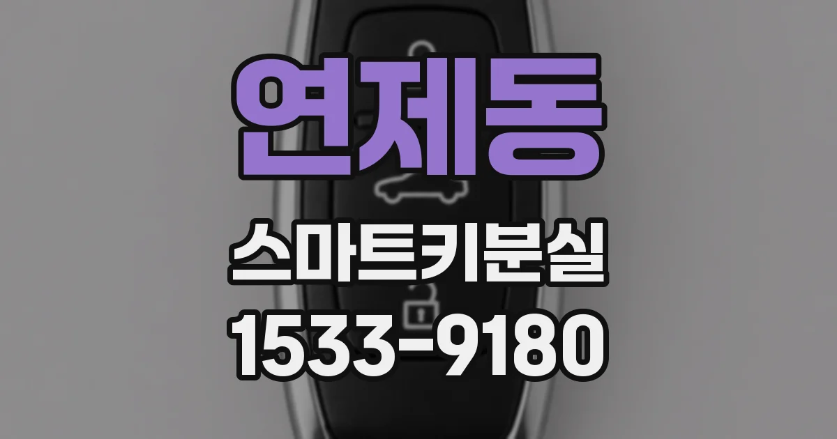 연제동 스마트키분실