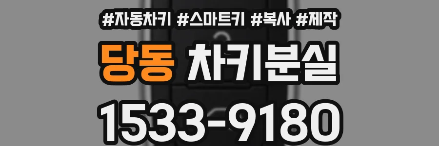 당동 차키분실