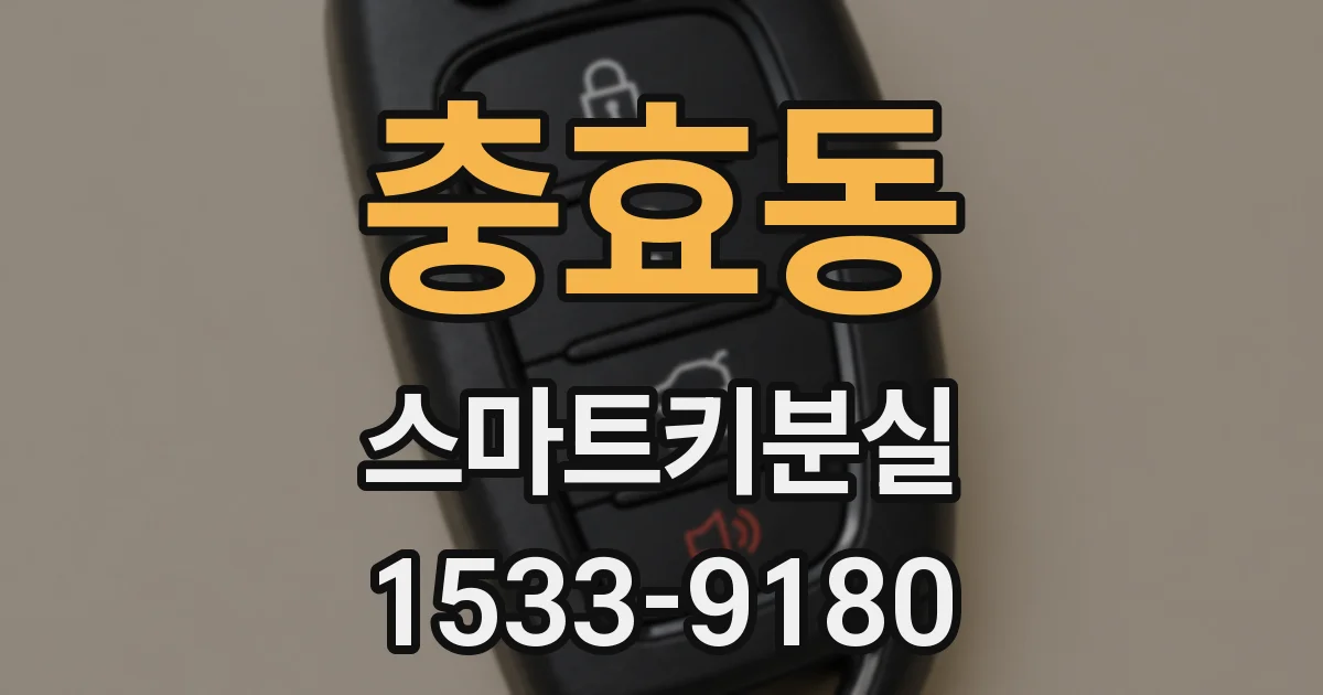 충효동 스마트키분실