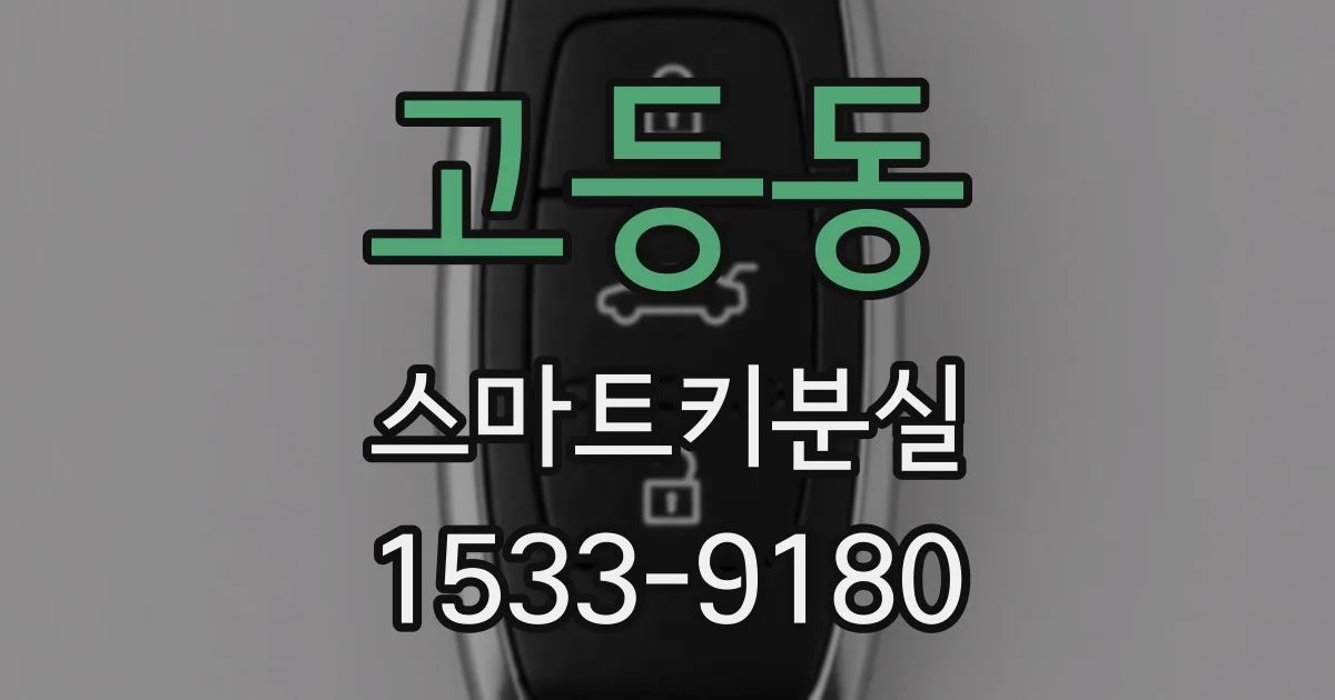 고등동 스마트키분실