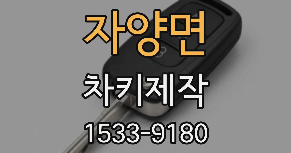 자양면 차키제작