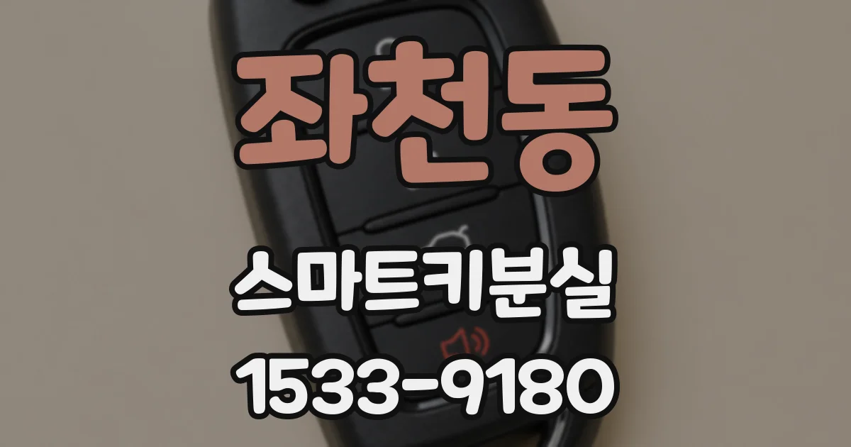 좌천동 스마트키분실