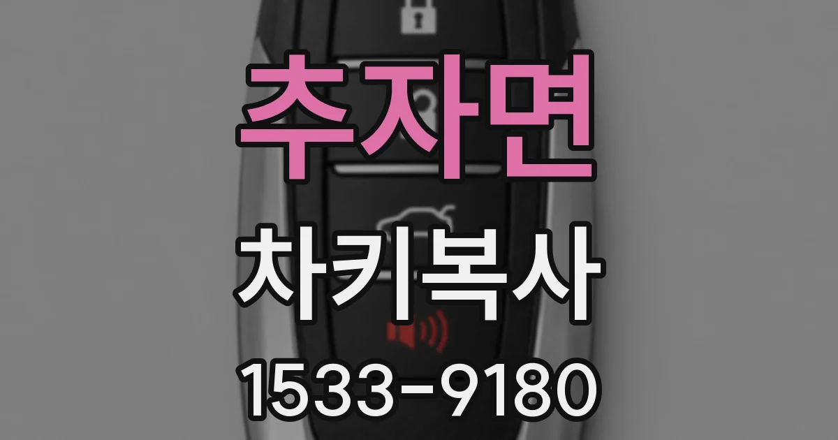 추자면 차키복사