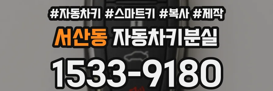 서산동 자동차키분실