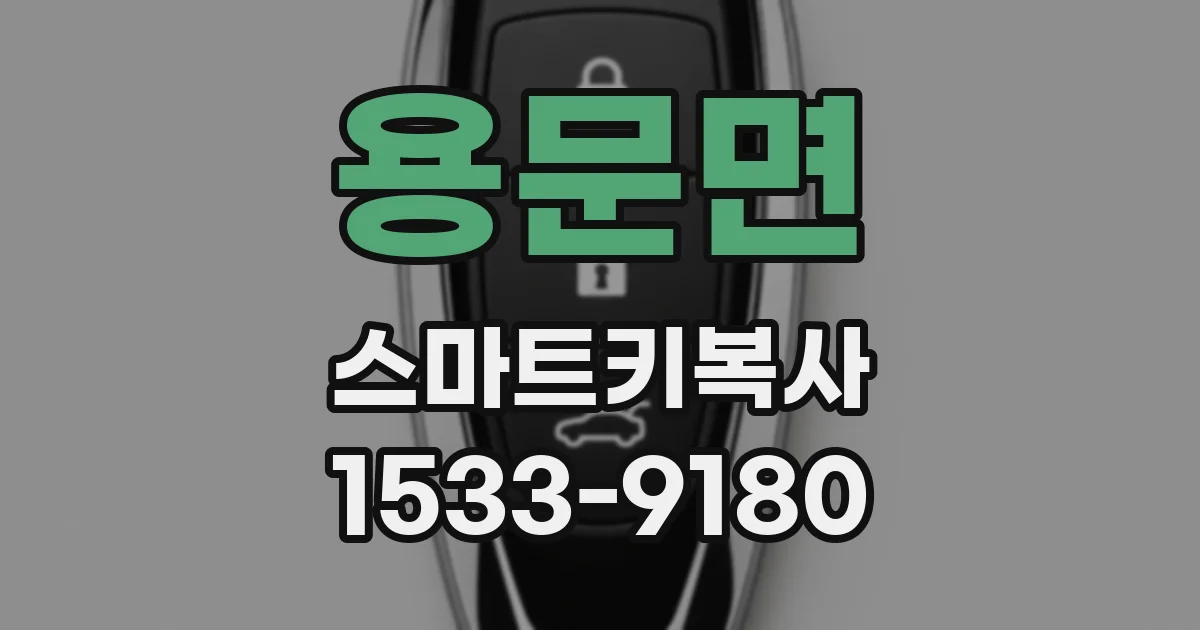 용문면 스마트키복사