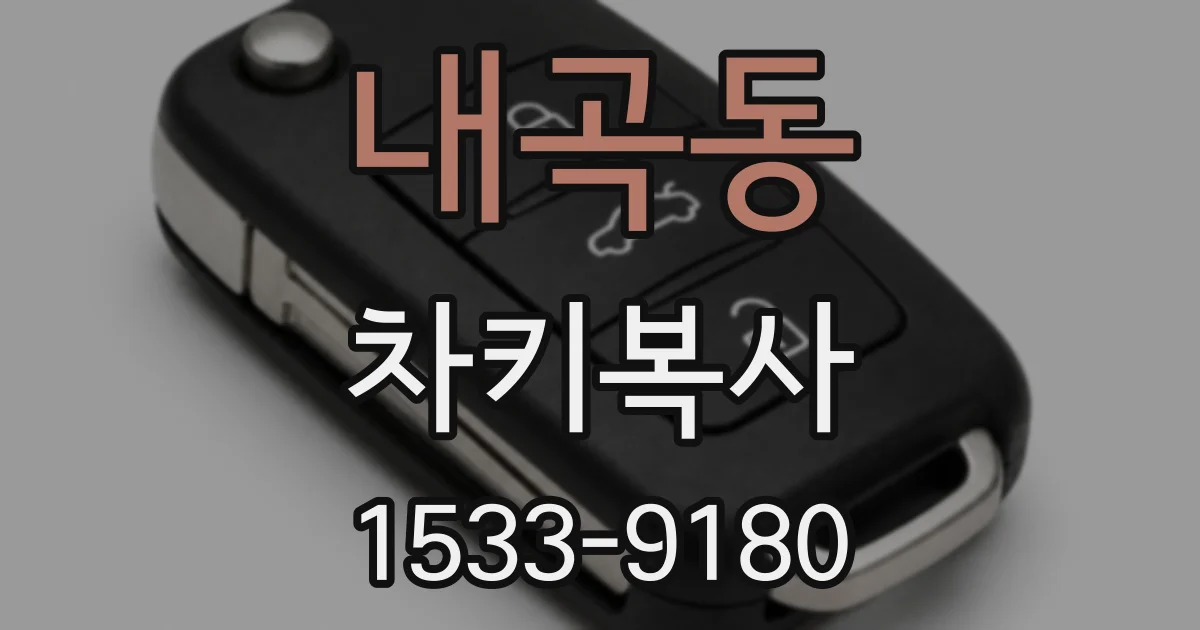 내곡동 차키복사