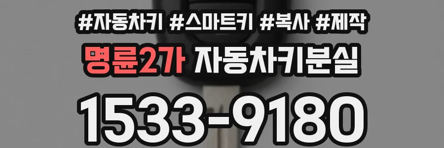 명륜2가 자동차키분실