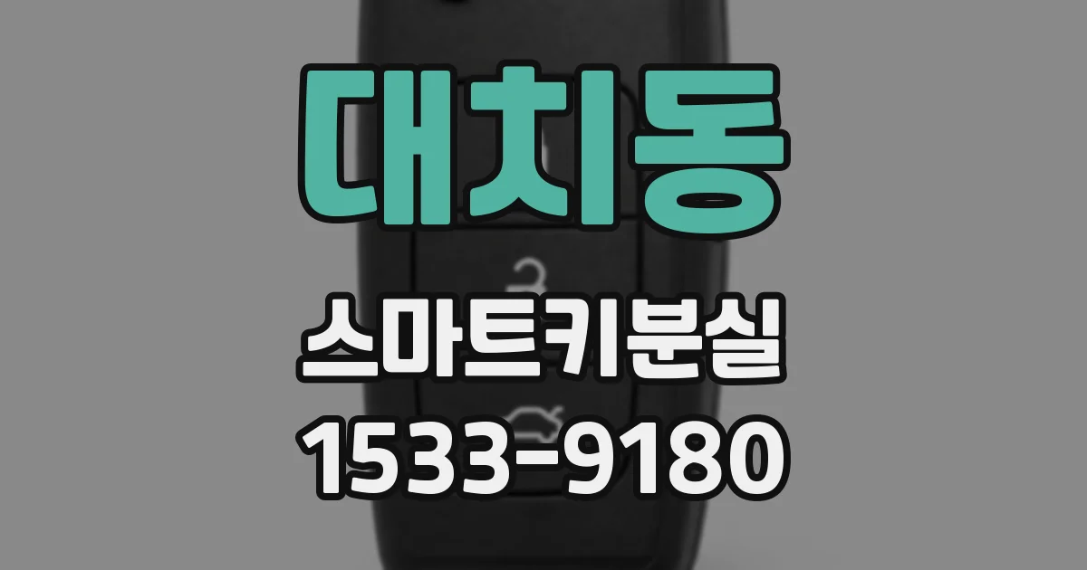 대치동 스마트키분실