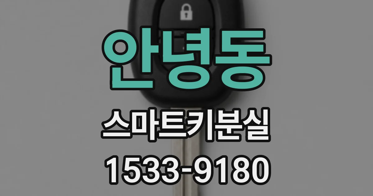 안녕동 스마트키분실