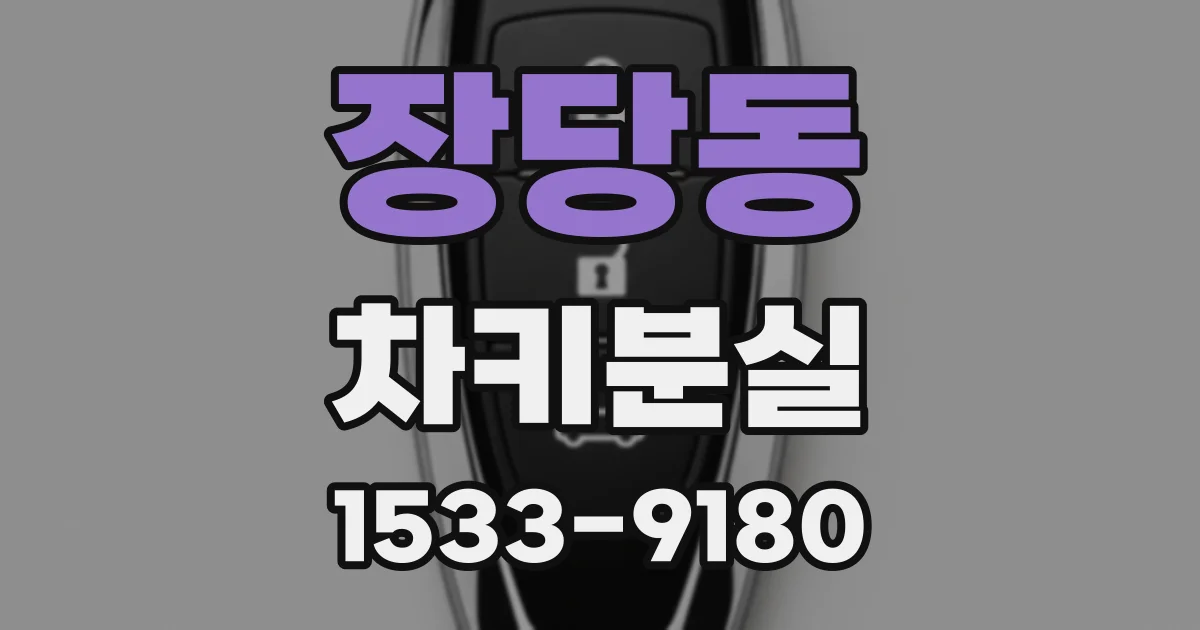 장당동 차키분실