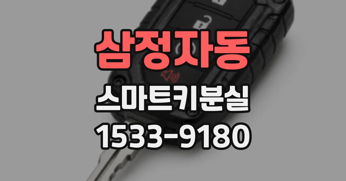 삼정자동 스마트키분실