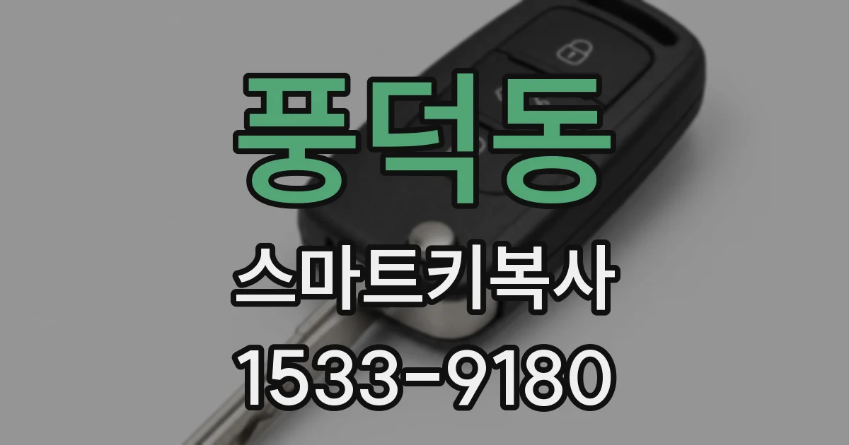 풍덕동 스마트키복사
