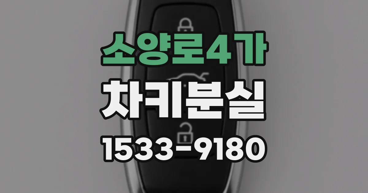 소양로4가 차키분실