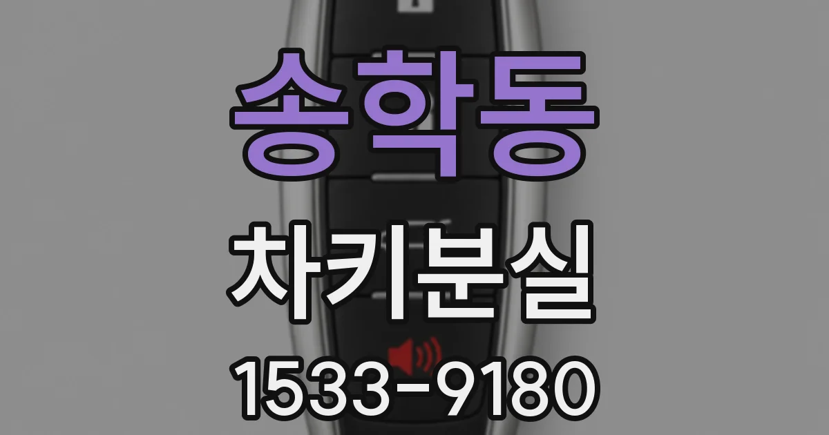 송학동 차키분실