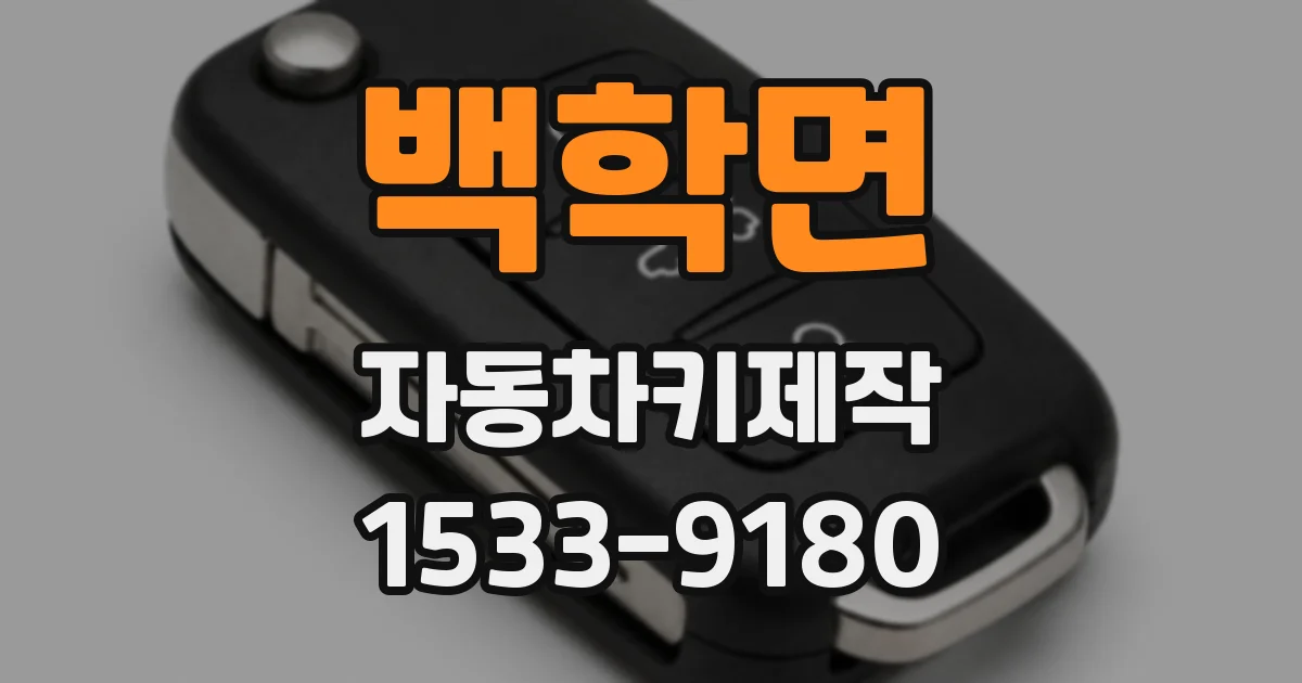 백학면 자동차키제작