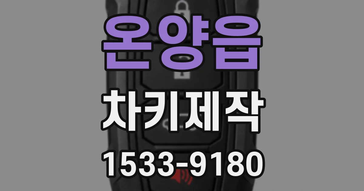 온양읍 차키제작
