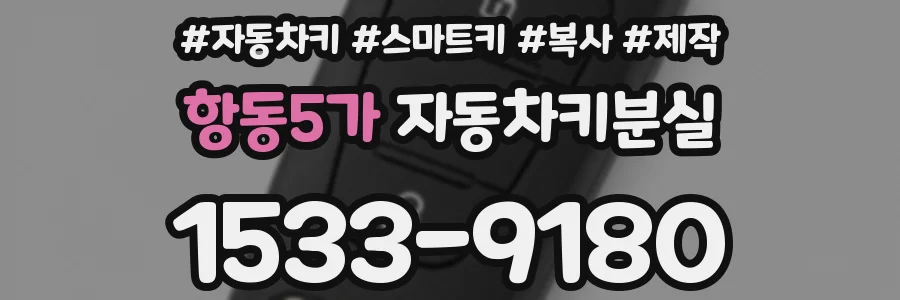 항동5가 자동차키분실