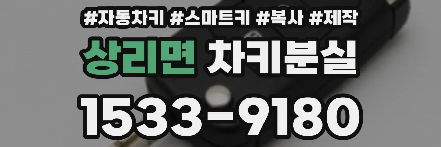 상리면 차키분실