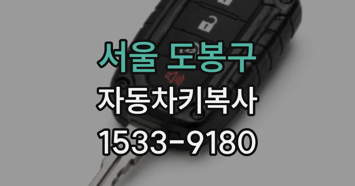 서울 도봉구 자동차키복사
