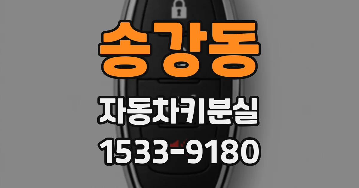 송강동 자동차키분실