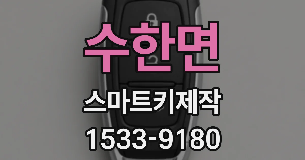 수한면 스마트키제작