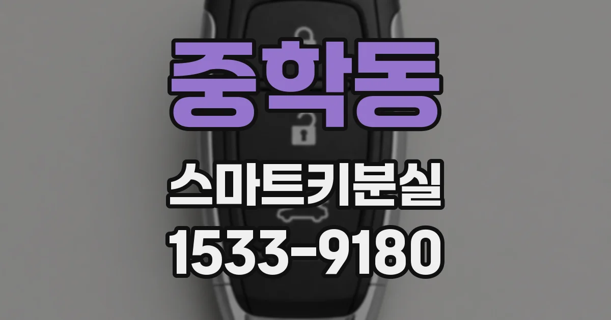 중학동 스마트키분실