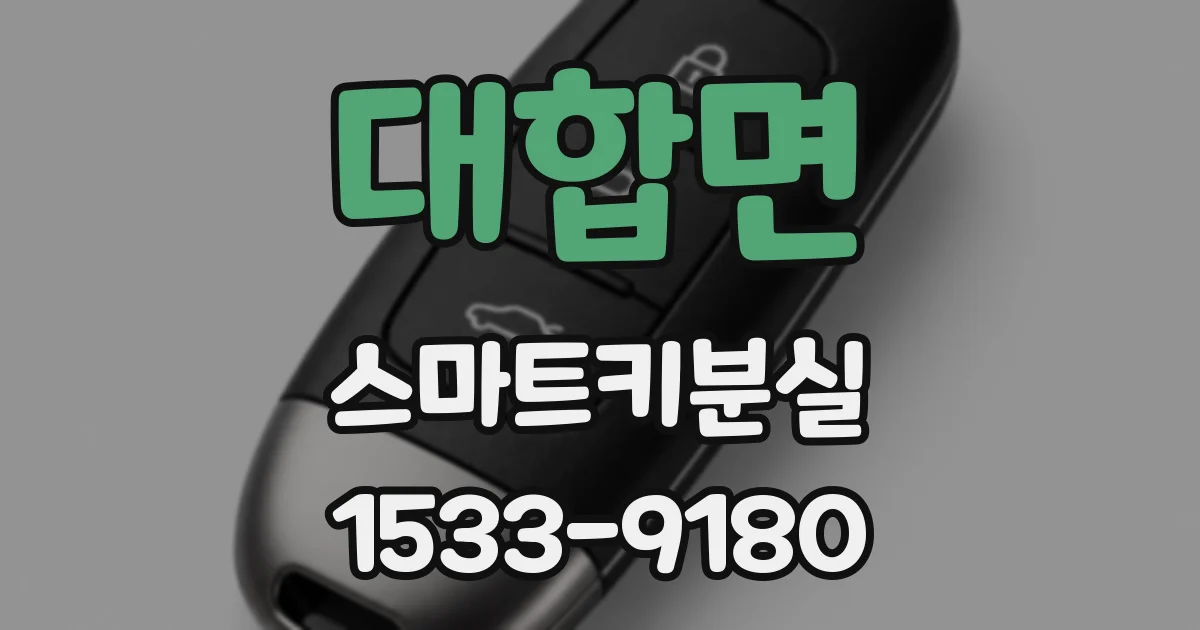대합면 스마트키분실