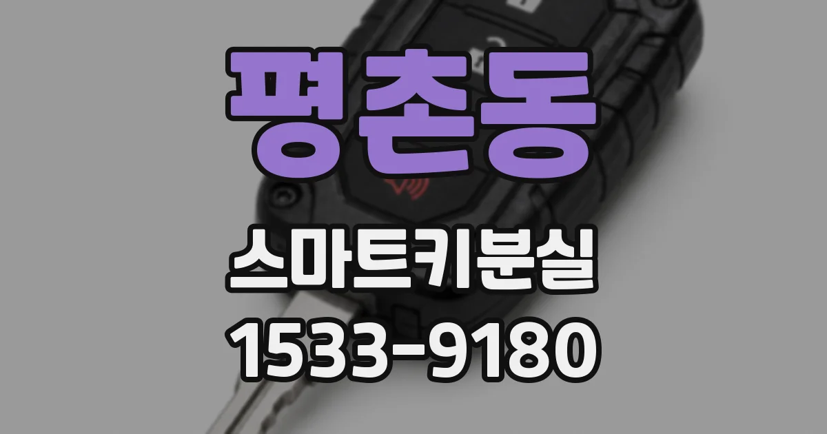 평촌동 스마트키분실