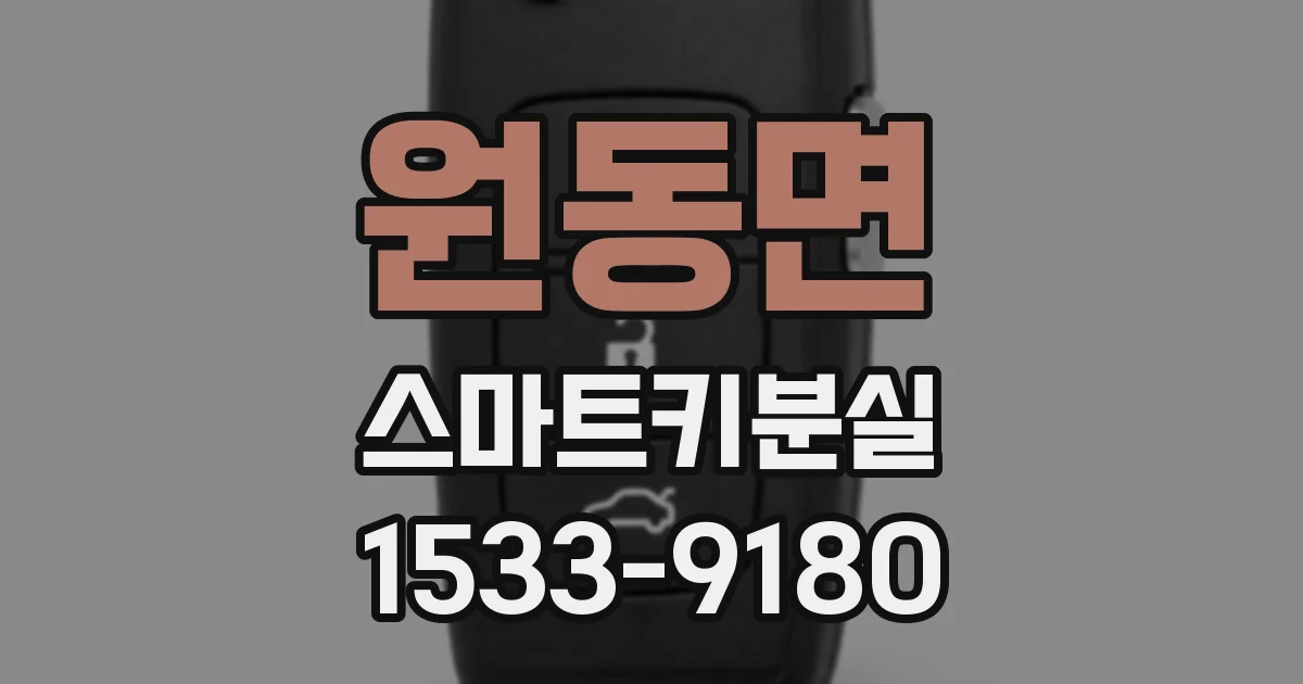 원동면 스마트키분실