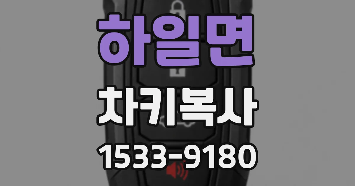 하일면 차키복사
