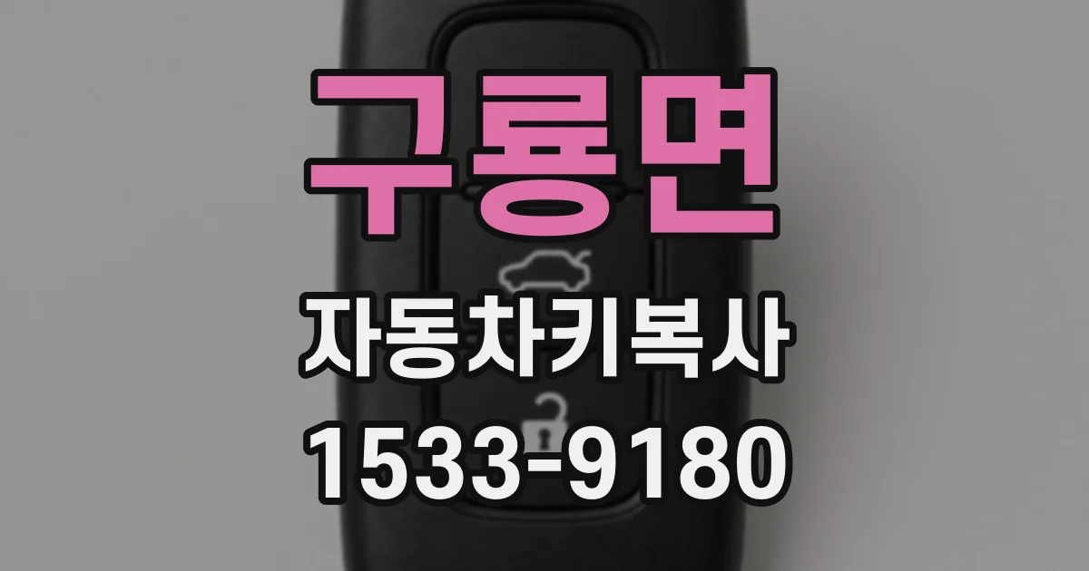구룡면 자동차키복사