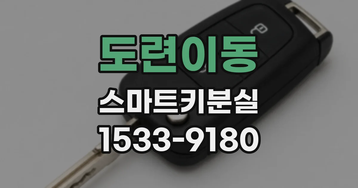 도련이동 스마트키분실