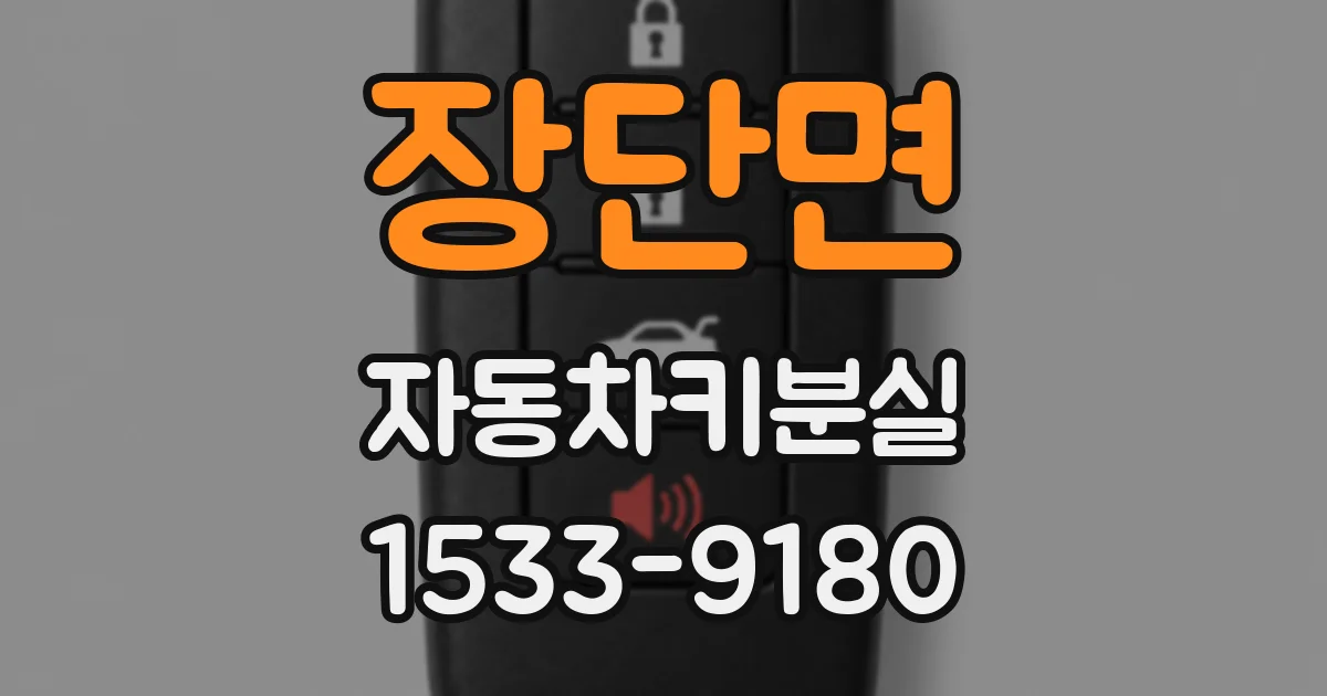 장단면 자동차키분실