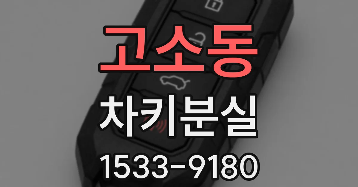 고소동 차키분실