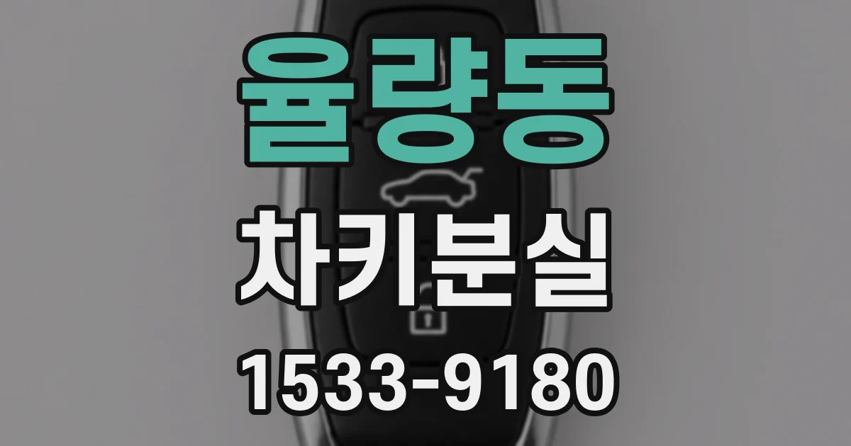 율량동 차키분실