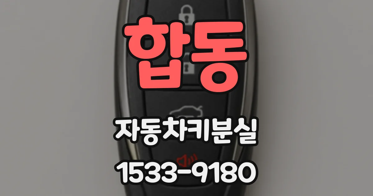 합동 자동차키분실