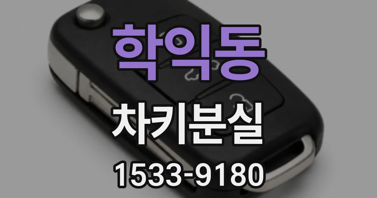 학익동 차키분실