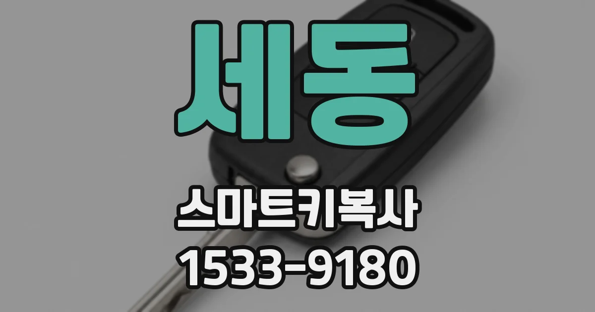 세동 스마트키복사