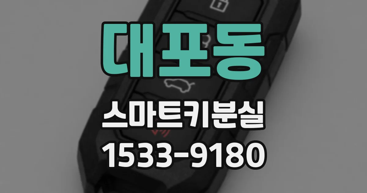 대포동 스마트키분실