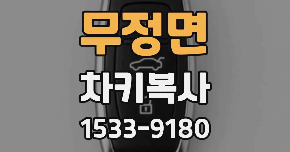 무정면 차키복사