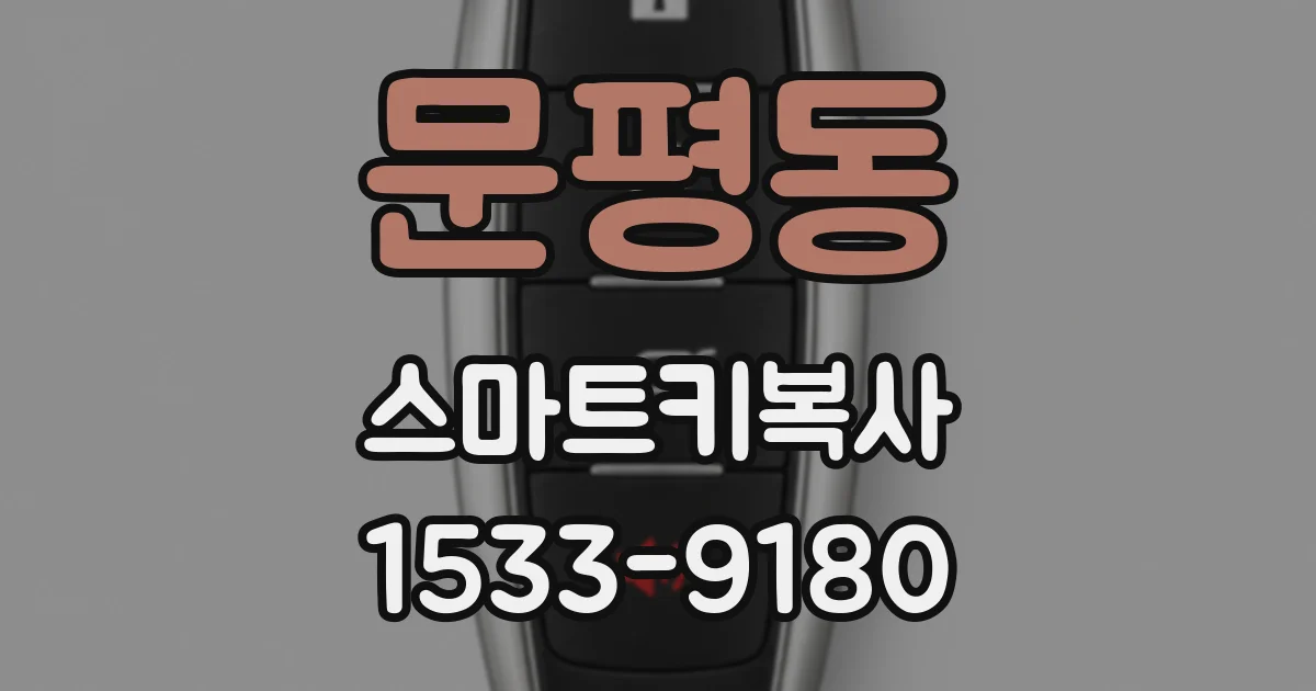 문평동 스마트키복사