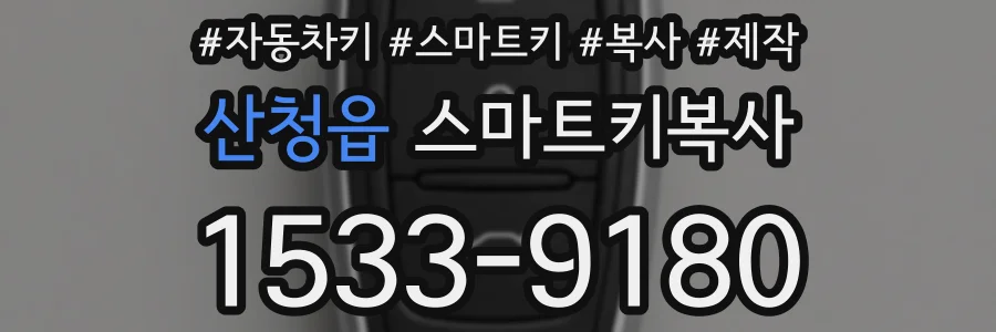산청읍 스마트키복사