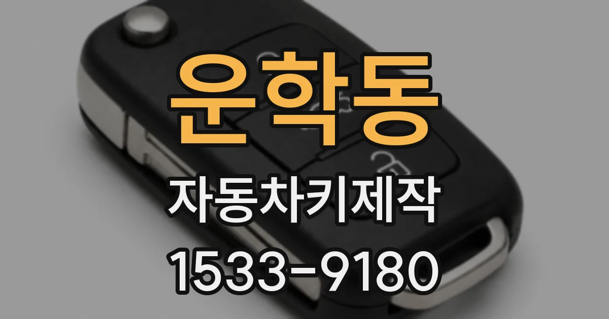 운학동 자동차키제작