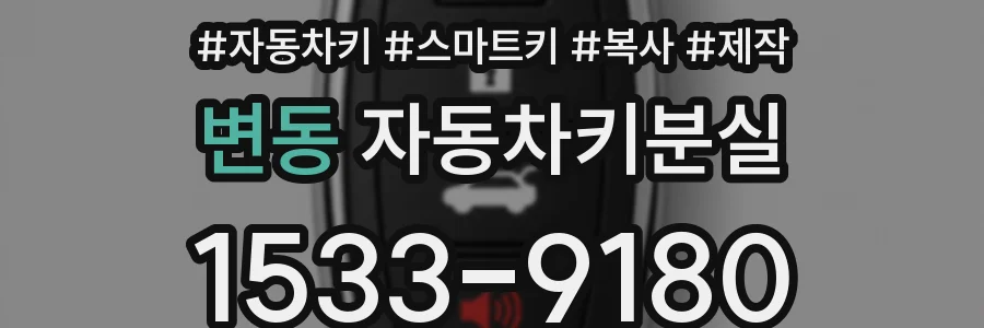변동 자동차키분실