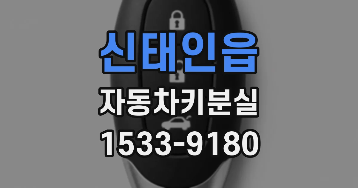 신태인읍 자동차키분실