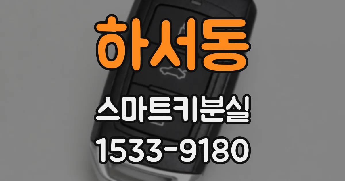 하서동 스마트키분실