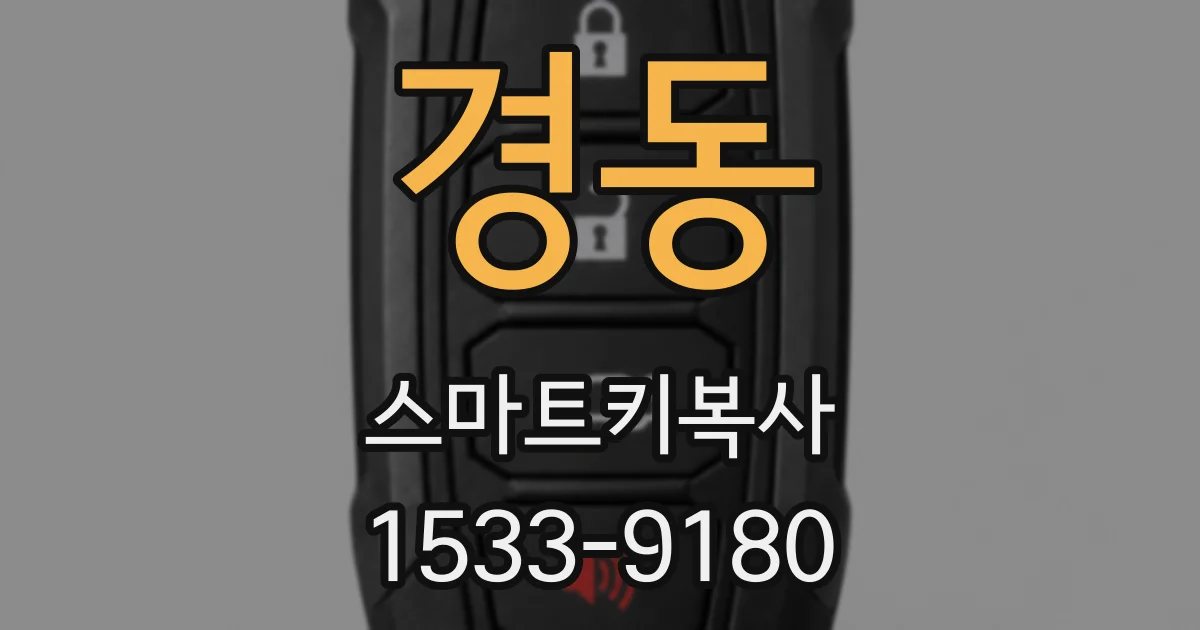 경동 스마트키복사